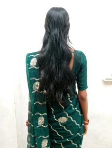 Elegant Emerald Green Saree