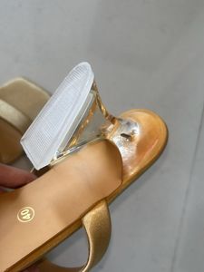 Gold Heeled Sandals