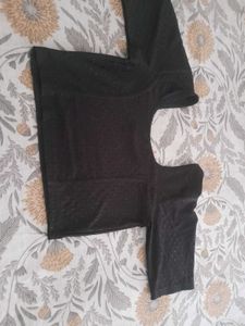 Elegant Black Blouse,stretchable necklace