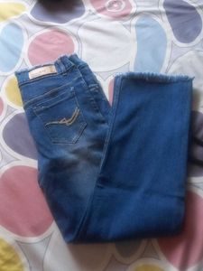 Women's Blue Wide Leg Jeans