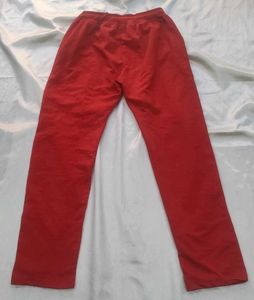 Stylish Red Casual Pants