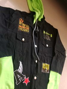 Unique Graphic Black & Neon Jacket