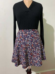 Floral Print Skirt