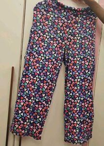 Cute Heart Print Palazzo Pants