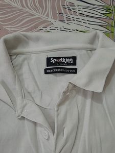 Brand Sportking ( Cotton) White Men's t-