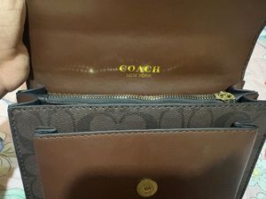 Coach Brown Chain Bag