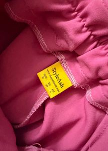 Pink Wide Leg Pants