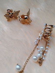 Sparkling Butterfly Hair Clips (Set of 2) and one