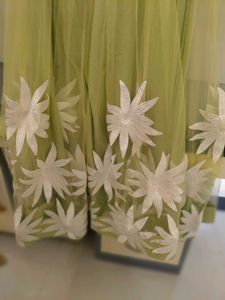 Elegant Lime Green Ethnic Gown