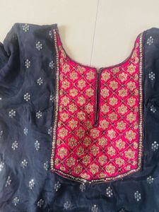 Embroidered Sharara Set with Dupatta