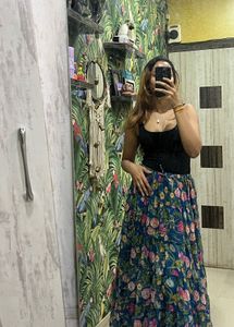 Floral Print Maxi Skirt