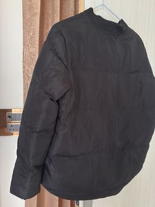 puffer black oversize jacket
