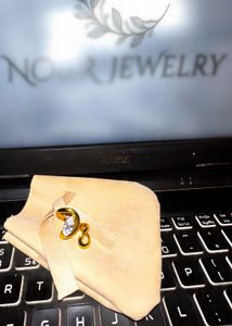 Elegant Gold Tone Ring with Stone