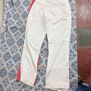 Classic White Wide-Leg Trousers