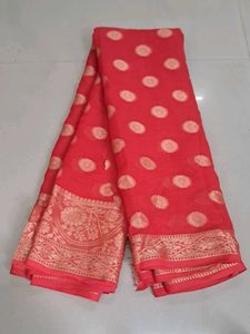 Red Banarasi Silk Saree