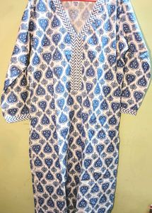💙Ethic Blue &amp; White Printed Kurta🪩