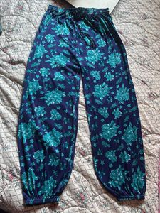 Boho Floral Print Palazzo Pants