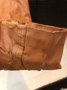 Brown Faux Leather Jacket