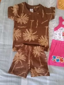 Baby Girls Ethnic &amp; Casual Outfit Set