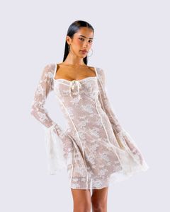 35167. Vintage Lace Mini Dress