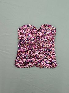 ZARA Sequin Corset Top