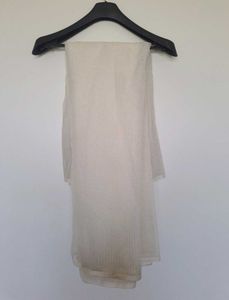 Beige Cotton Checked Dress Material