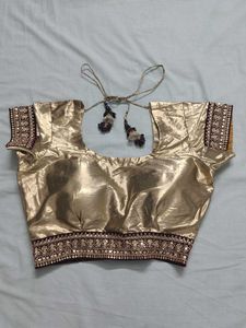 Exquisite Gold Embroidered Blouse