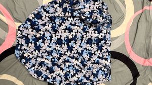 Floral Print Button-Up Top- women
