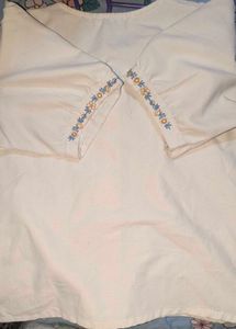 Chic Embroidered Square Neck Top