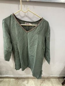 Fabindia S Size Worn 3-4 Times, Silk Fabric