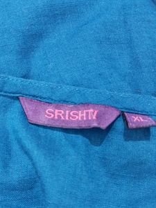 Blue Cotton Kurti