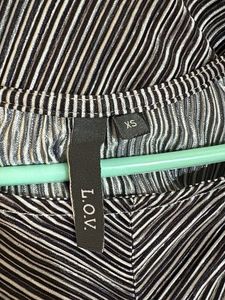 Chic Striped Twist-Front Tunic