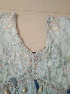 Embellished Floral Print kurta set