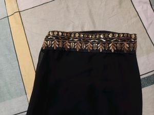 Black NairaCut Kurti Set