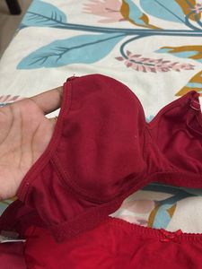 Red Bra and Panty Set