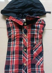 Hooded Flannel Shirt