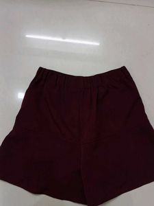 Burgundy Skort