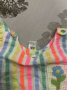 Cute Striped Girls Dress