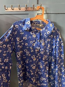 Max BLUE Floral Shirt