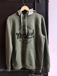 Octave Men Printed Hooded Sweatshirt
