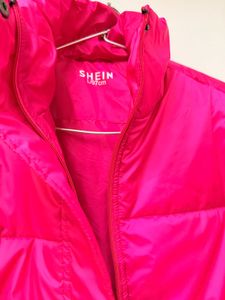 Shein Hot Pink Puffer Jacket