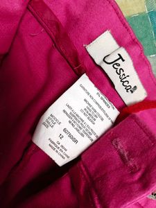 Pink Cropped Trousers