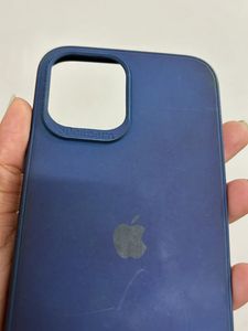 IPhone12ProMax (Used) Navy Blue Silicone Cover