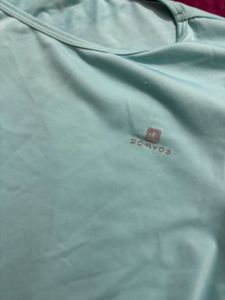 turquoise decathlon body fit sports tshirt
