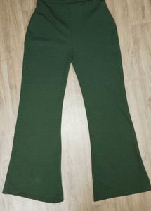 Green Flared Pants