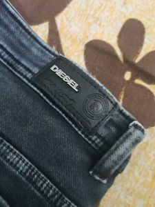 Stylish Wide Leg Grey Denim Jeans
