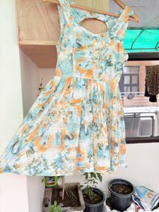 Summer Floral Print Mini Dress