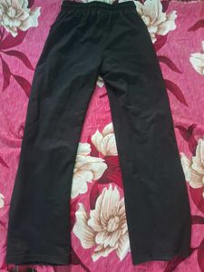Black "BONKERS" Wide Leg Sweatpants