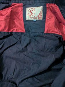 SuperBoys Dark Brown and Red Shirt
