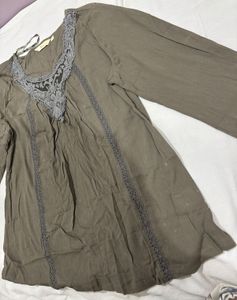 Stylish Women's Long Sleeve Tunic Top